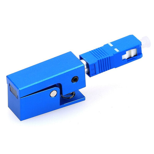 2X Fiber Optic Adapter Square Type Bare Fiber Adapter SC/UPC Square FTTH Optical Tools Bare Fiber Optic Adapter 1