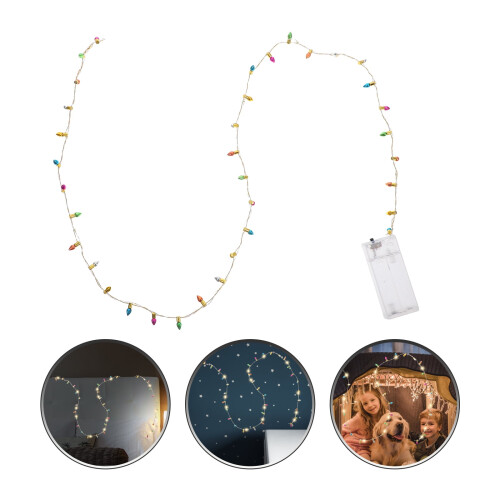 Miniature Christmas String Lights, Dollhouse for Small Holiday Trees 1