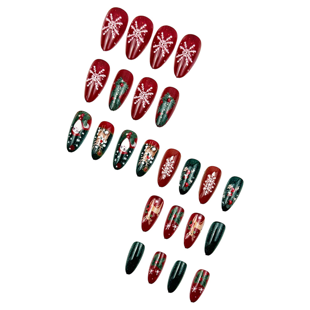 Reach-Tools 24Pcs Snowflake Reindeer Xmas Nails