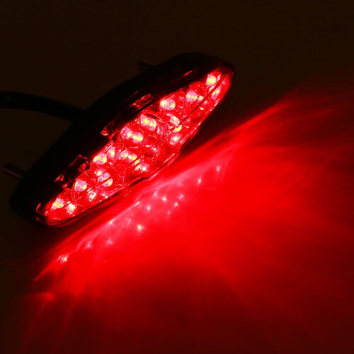 12V LED Motorcycle Brake Tail Light 15 LEDs 2