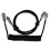 (Black) 1.5m Coiled Type C Cable For Mechanical Keyboard Aviator Connector Personalized 1