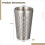 Stainless Steel Double Wall Cups Korean Hammered 4 Pcs 4