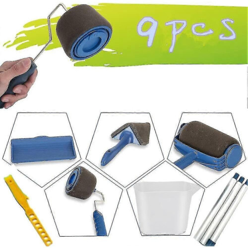6Pcs Paint Roller Set with Sticks Paint Roller Pro Transform Your Room 2