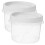 fridge containers for organizing Space Organization PP Households Kitchen Use 2pcs 4