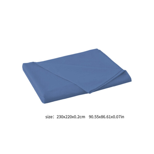 Drap plat en coton lavé uni 220 x 230 cm 2