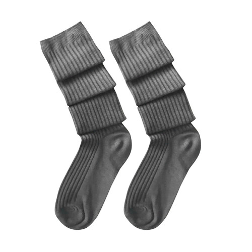 Women's Knee-High Compression Socks, Dark Gray, Plus Size, Compatible with All Leg Sizes 2