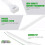 4 Inch White Zip Ties 1000 Pack, Small Plastic Cable Ties for Home Office, Quick Lock, Multi‑Purpose Use 2