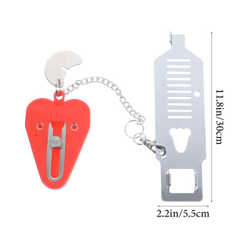 Security Door Lock Bolt Smart Toddler Travel Red 1