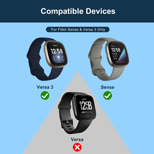 2-Pack 3.3ft USB Charging Cable Compatible with Fitbit Sense & Versa 3 2