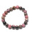 Natural Rhodonite Gemstone Handmade Cuff Adjustable 1