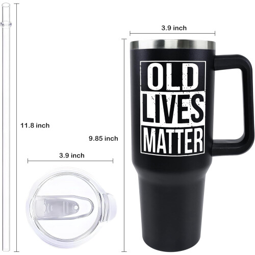 Ποτήρι 40oz με λαβή και καλαμάκι με μόνωση και σχήμα αμερικανικής σημαίας – 1