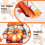 Fall Leaves Throw Blanket Orange 60x50 inches 5