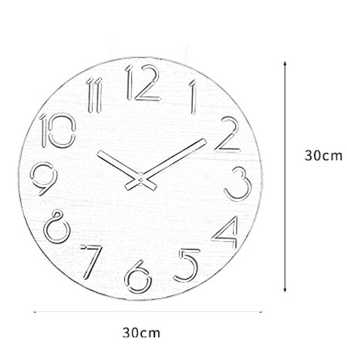 Wall Clock for Living Room Quartz Black 1Pcs Simple and Functional 1