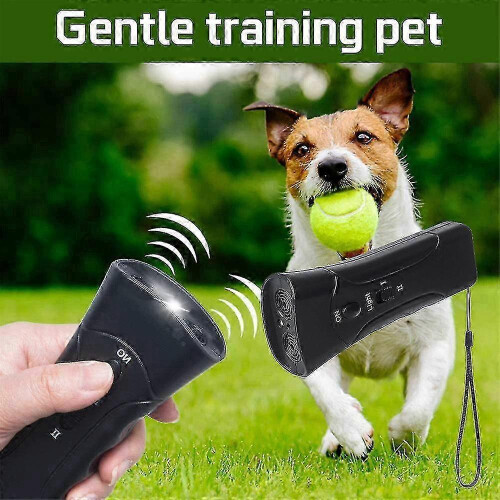 (OPP packaging, With batteries) KINCJON Anti Bark Device Ultrasonic Dog Barking Control Stop Repeller Trainer Train Tool 1