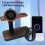 Cargador inalámbrico plegable de 15 W para relojes Android e iOS 5