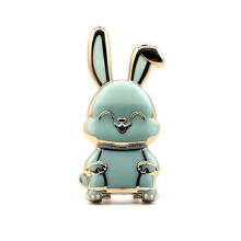 (Green) Foldable Rabbit Mobile Phone Holder Desk 3d Phone Holder Foldable Phone Stand(Multiple Available)