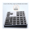 Tastierino numerico Bluetooth, 35 tasti numerici wireless, sottile e portatile per laptop, PC e desktop, argento 5