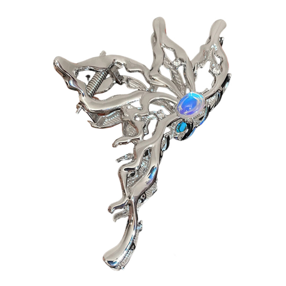 Creation-3C (Silver) Women\'S Butterfly Hair Clips - Strong Hold Gift
