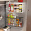 Kitchen rack, refrigerator side magnetic fresh-keeping bag storage box side storage plastic wrap paper storage rack 3