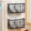 Kitchen rack, refrigerator side magnetic fresh-keeping bag storage box side storage plastic wrap paper storage rack 5