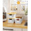 Stackable Plastic Storage Bins with Latching Lids – 6-Pack White Durable Organization Boxes for Pantry, Closet, Office & Classroom 7