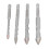 4Pcs Cemented Carbide Twisted Drill Bit Set Multifunctional Sandblast Threaded Masonry Drill Bit for Glass Ceramic 4