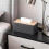 Rectangular PU Leather Tissue Box Napkin Holder for Home, Heightened Napkin Box with Leather Craftsmanship Oversized (Black) 4
