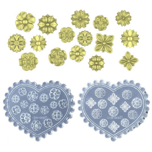 Flower Star Silicone Carving Mold 3D Art Craft Tool 1