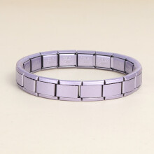 (Lavender purple, Section 18) Hot Sale Italian Modular Bracelet, Free Combination Jewelry for Bracelet Necklace Anklet Ring
