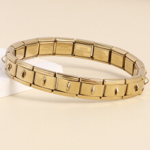 (Hook gold, Section 18) Hot Sale Italian Modular Bracelet, Free Combination Jewelry for Bracelet Necklace Anklet Ring