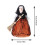 Halloween witch tree topper black with broom 1 piece 3