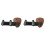 2X Väggmonterad Gitarrhängare Hållare Valnötskrok Ukulele Elgitarr Bas Universalfäste Justerbart Displayställ 1