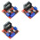 3X L298N Módulo Dual H-Bridge Stepper Motor Driver Board Módulo 2A/25W, Adequado para Robôs e Carros Inteligentes 1