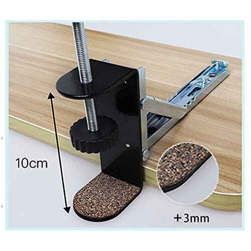 Clamp On Keyboard Tray with Ergonomic Arm Support, Adjustable Desk Extender and Foldable SpaceSaving Design 1