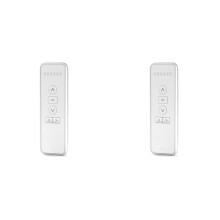 2X AC123-06 6 Channel Wireless RF433.92 Controller Transmitter Remote, Working for Electric Blinds