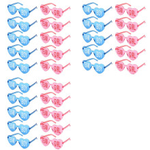 30Pcs Gender Reveal Glasses   Sunglasses Frameless Team Girl and Boy Baby Shower Decor for Gender Reveal Party