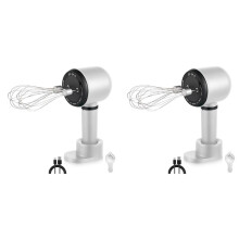 2X Electric Hand Mixer,Wireless Portable Hand Whisk with Rechargeable 3 Speeds and 2 Whisk for Baking Whisk Milk Cream