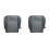 2X for  Ram 1500 2500 3500 2013 2014 2015 - 2018 Driver Bottom Fabric  Cover Replacement Gray 1