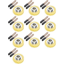 10X W10112253 9706416 Motor Brush W10380496 4162897 Mixer Worm Drive Gear for Stand & 10 Pair of Motor Brush