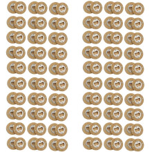 120PC DIY Bamboo Round Shape Bottle Openers Coaster Fridge Magnet Refrigerator Sticker Bar Decoration Beer Bottle Opener