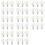 48Pcs G40 Led Replacement Light Bulbs, E12 Screw Base Shatterproof LED Globe Bulbs for Solar String Lights Warm White 1