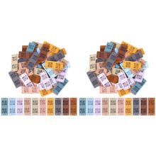 100 Pièces Étiquette en Cuir PU Étiquette à la Main Étiquette en Faux Cuir Étiquette en Relief Embellissement Tricot Accessoires de Bricolage