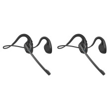 2X -Headset met Microfoon, Open Oortelefoon Draadloze Ruisonderdrukkende Headset voor Kantoorrijden Werk Thuis
