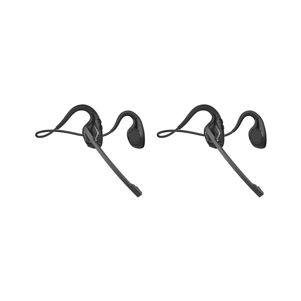 Photos - Headphones Jojomino 2X Headset with Microphone,Open Ear  Wireless Noise Cancelling Headset for Office Driving Work Home 