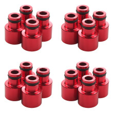 16PCS Fuel Injector Adapters Hat Fuel Nozzle Spacers Extenders Car Top Cap Accessories for B16 B18 D16Z D16Y