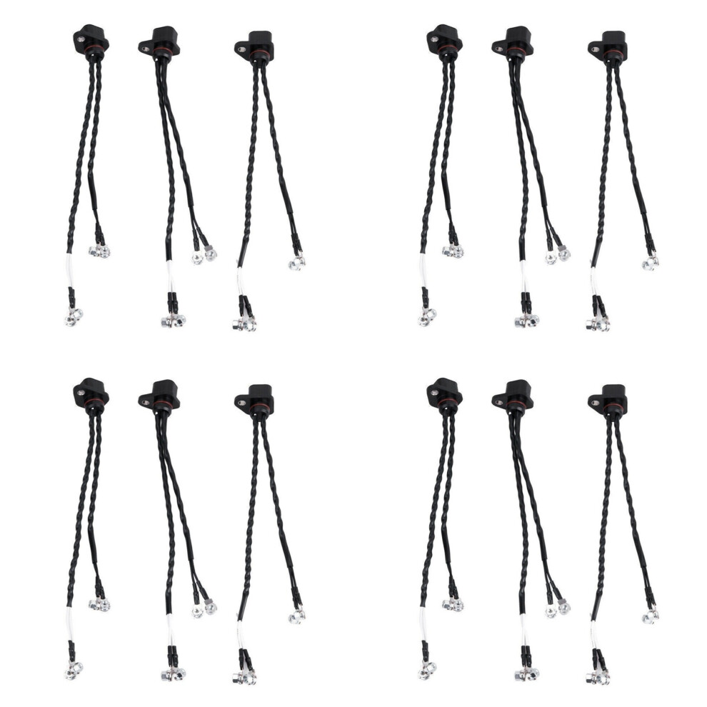 12Pcs Injector Wire Harness Loom Repair Kit 3287699 M19793 For 6.7L I6 Isb Qsb B Series Black 6034256548867