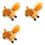 3X A Cute  Squirrel Plush Toy Doll Pendant Decoration Keychain Keyring Backpack Oversized Tail Squirrel 1