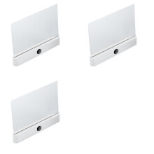 3X Book Light, Rechargeable Clear LED Flat Reading Light with 3 Colors & Timer, Plate Lamp Book Full Page Light White