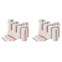 20 Pack Elastic Bandage Wrap 4 Inch, Compression Wrap Bandage for Legs, Lymphedema Wraps for Legs, Ankle, Knee, Tummy