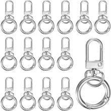 15-Pack Lobster Claw Clasp, Swivel Trigger Snaps Spring Clasps Hooks for Keychain Buckle/Lanyard, Spring Clasps Clips